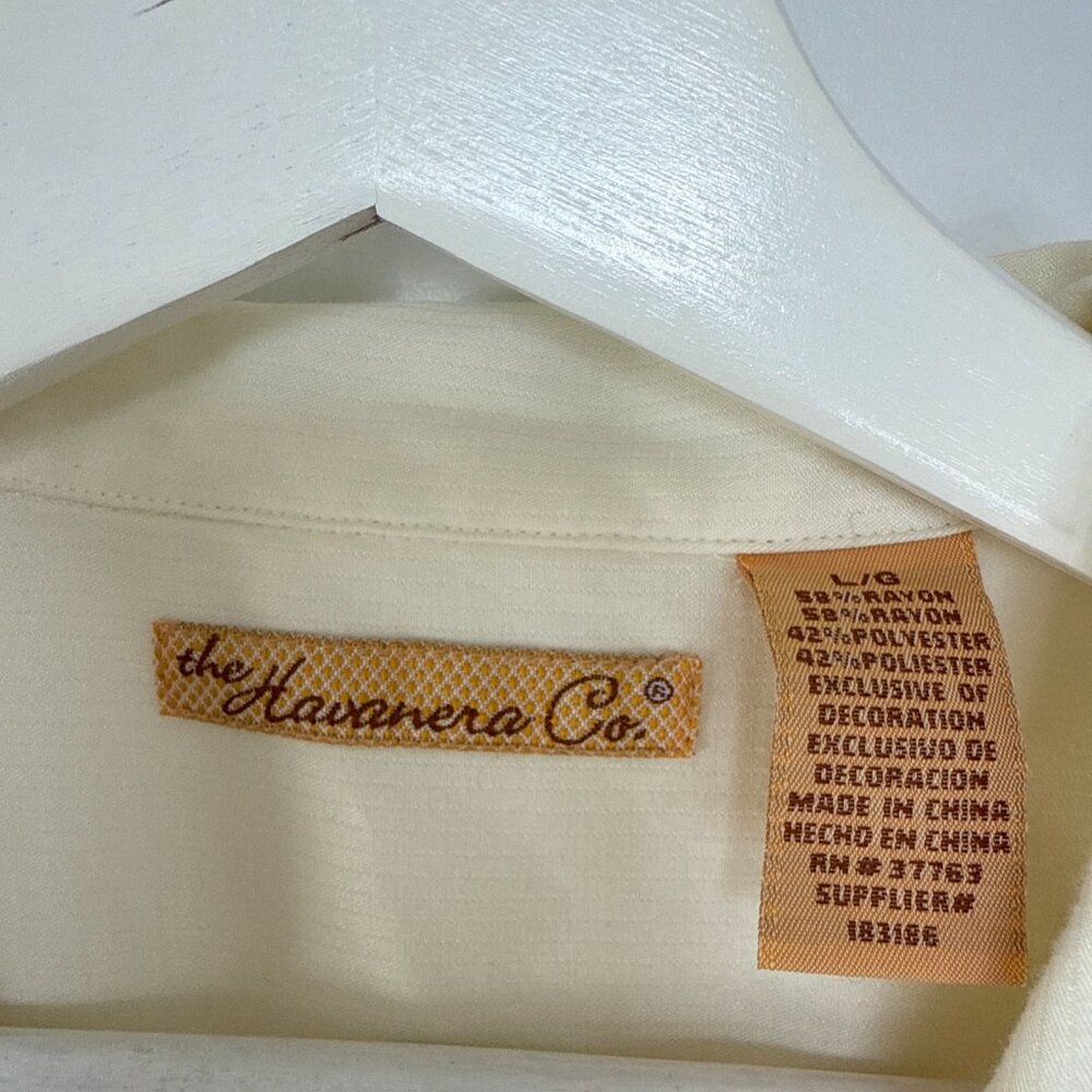 The Havanera Co Embroidered Button Up Shirt Size L - Picture 7 of 16